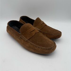 BRAND NEW Michael Shannon Franklin Men's Brown Suede DRIVING Loafers Size 8